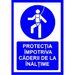 placuta pentru protectia obligatorie impotriva caderii de la inaltime